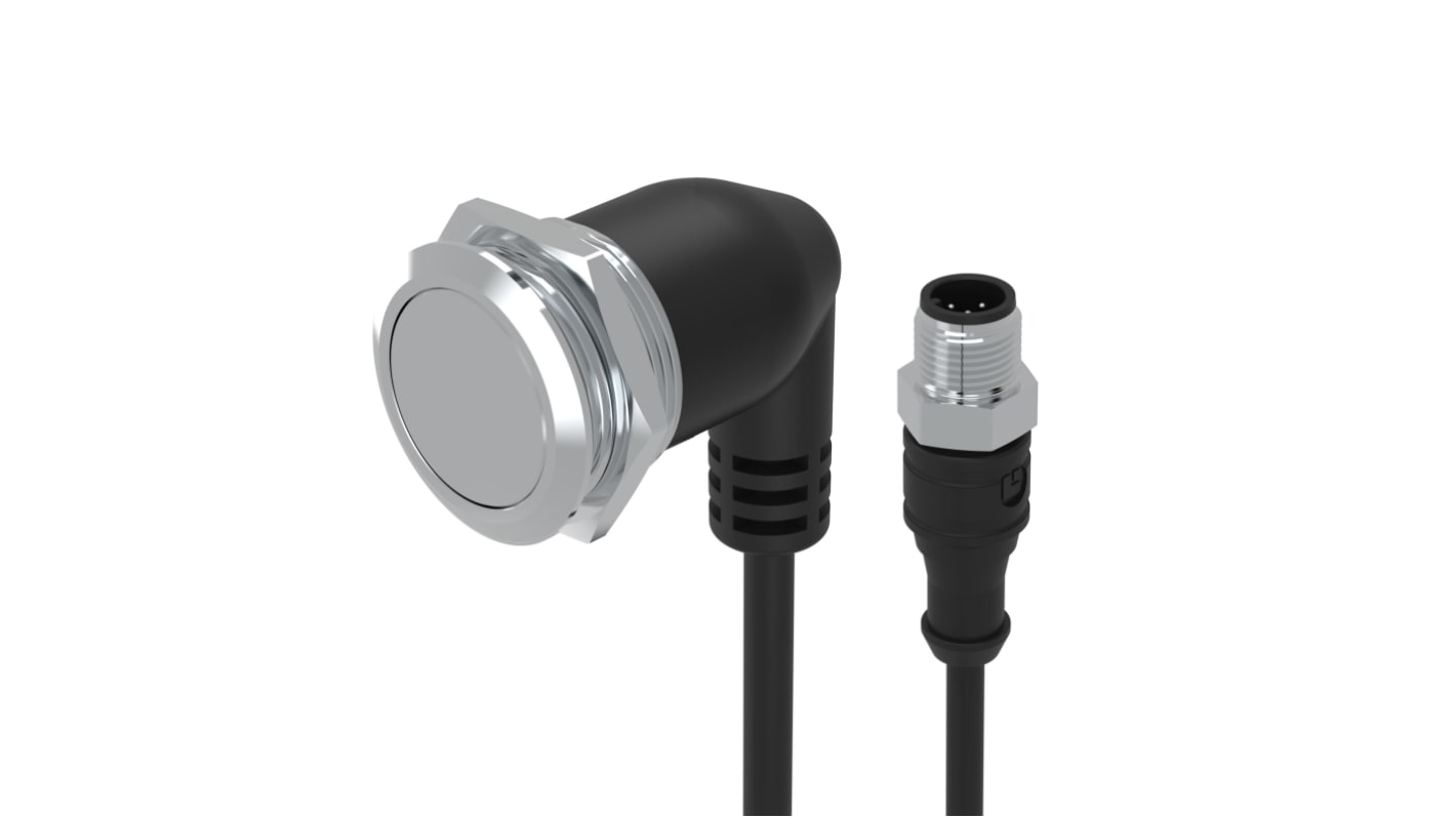 EAO 82 Series Push Button Switch, Momertary, Panel Mount, 22mm Cutout, 1CO, 35V, IP65, IP67