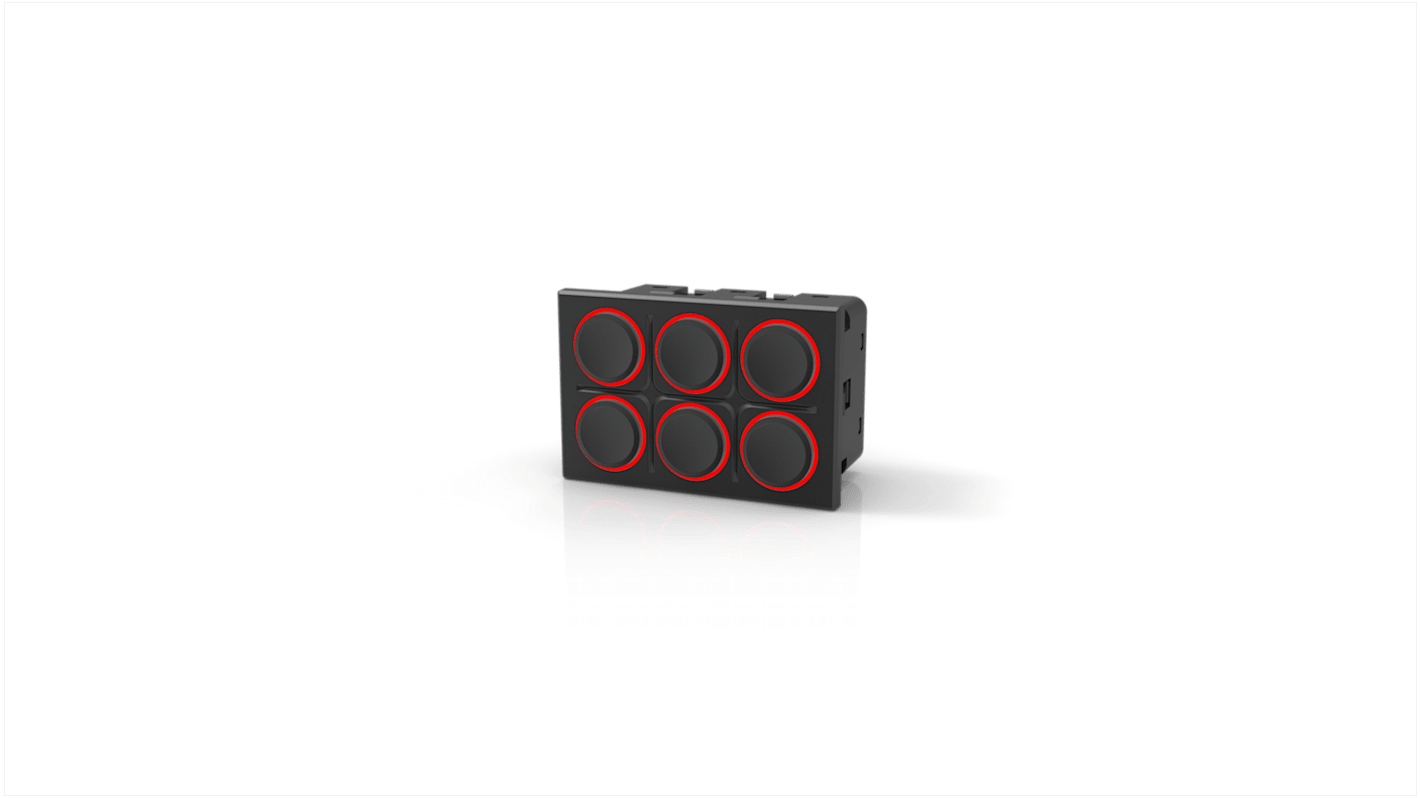 EAO 6键小键盘, 2 x 3键盘, 带照明