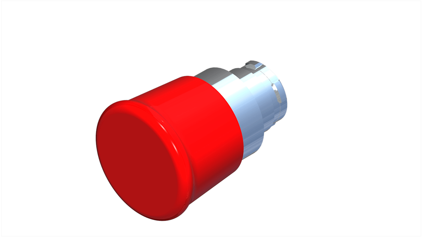 RS PRO Snap Action Emergency Stop Push Button, Panel Mount, 22.5mm Cutout, IP65