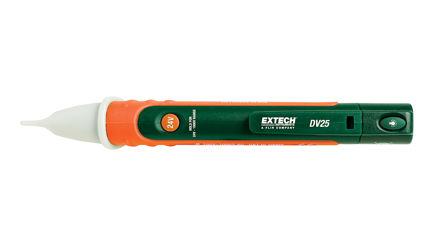 Extech DV25 电压测试仪, 最大1000V 交流, 通断测试, CAT IV