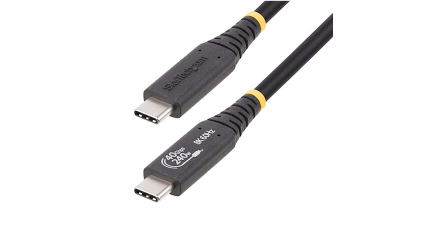 StarTech.com USB 4.0, Male USB C to Male USB C, 40Gbps, 1m