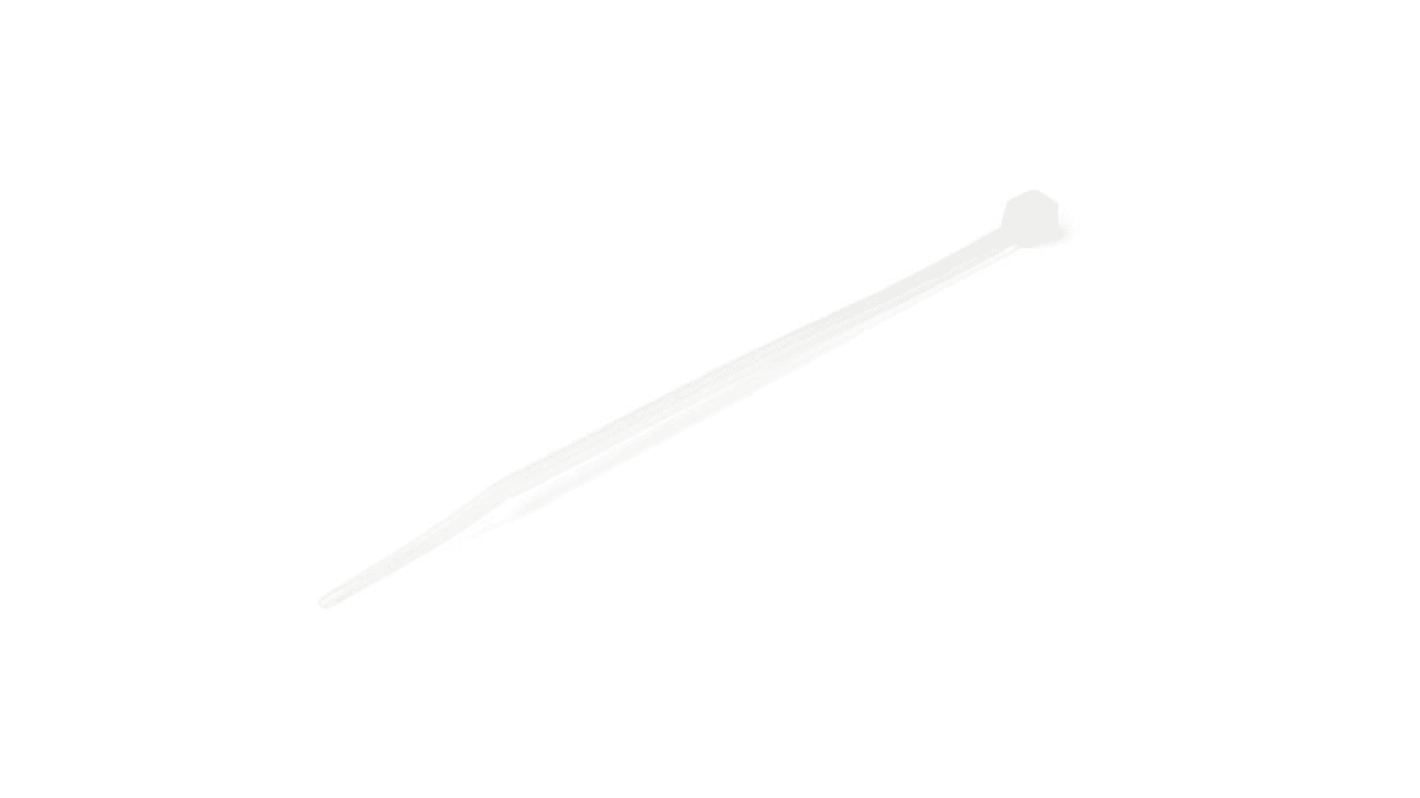 StarTech.com Cable Tie, Cable Ties, 100mm x 2 mm, White Nylon, Pk-100pack