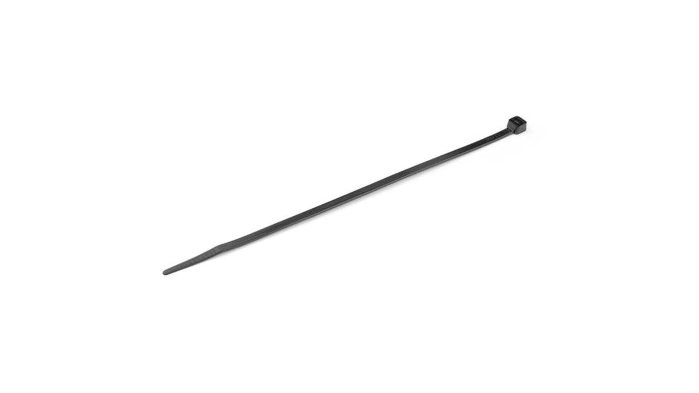 StarTech.com Cable Tie, Cable Ties, 200mm x 2 mm, Black Nylon, Pk-1000pack