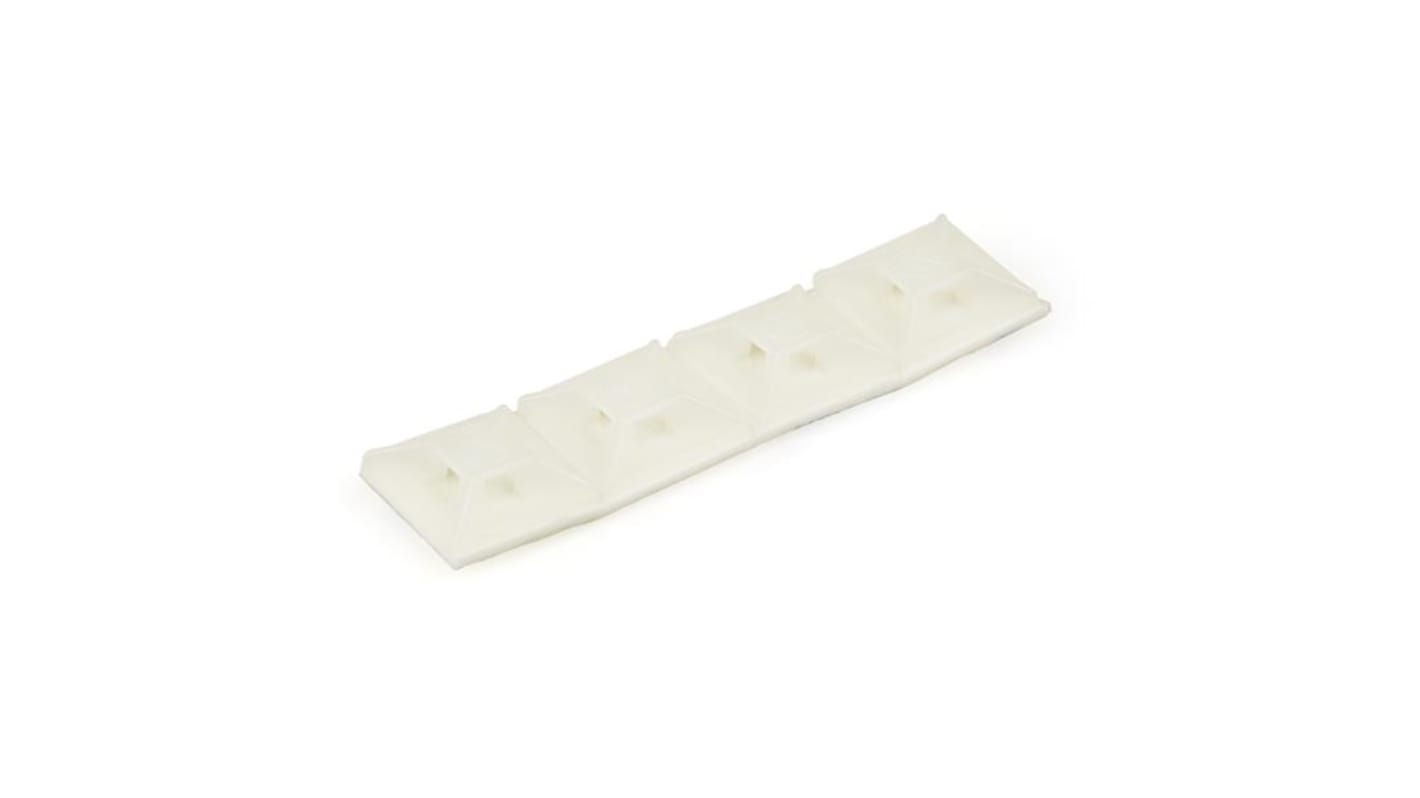 StarTech.com Self Adhesive White Cable Tie Mount 13 mm x 13mm, 2.3mm Max. Cable Tie Width
