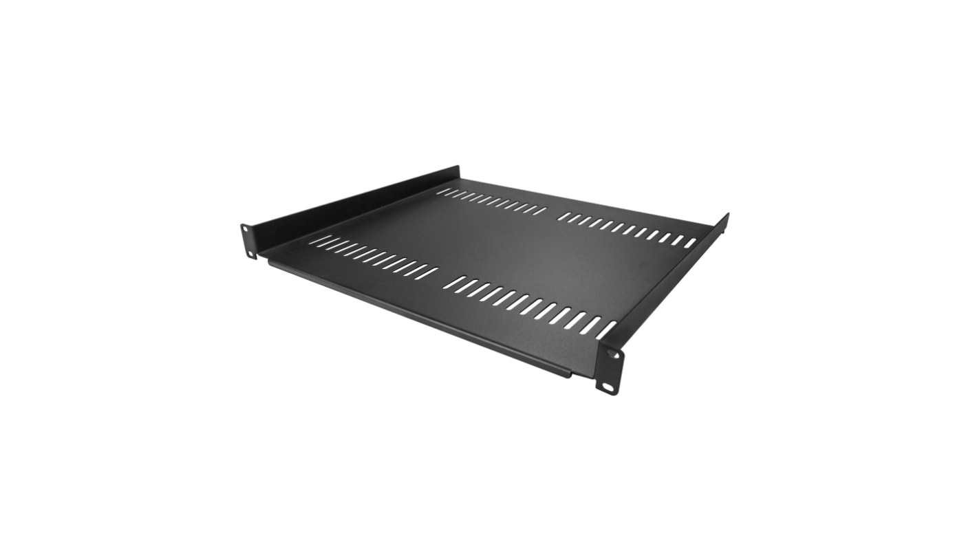 Bandeja para armario en rack de servidores 1U StarTech.com, ventilado Negro, 400mm x 483mm, carga máx. 20kg