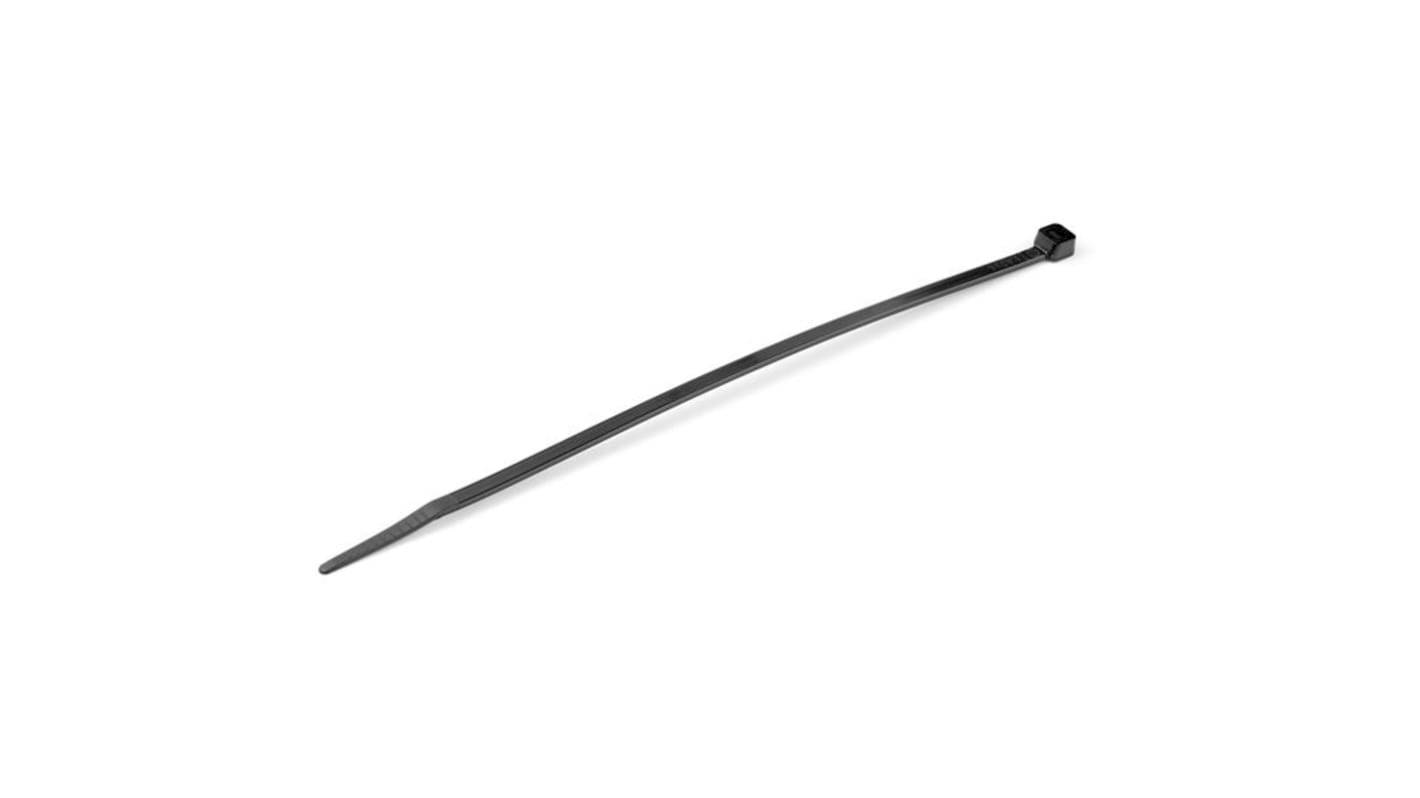 StarTech.com Cable Tie, Cable Ties, 200mm x 2 mm, Black Nylon, Pk-100pack