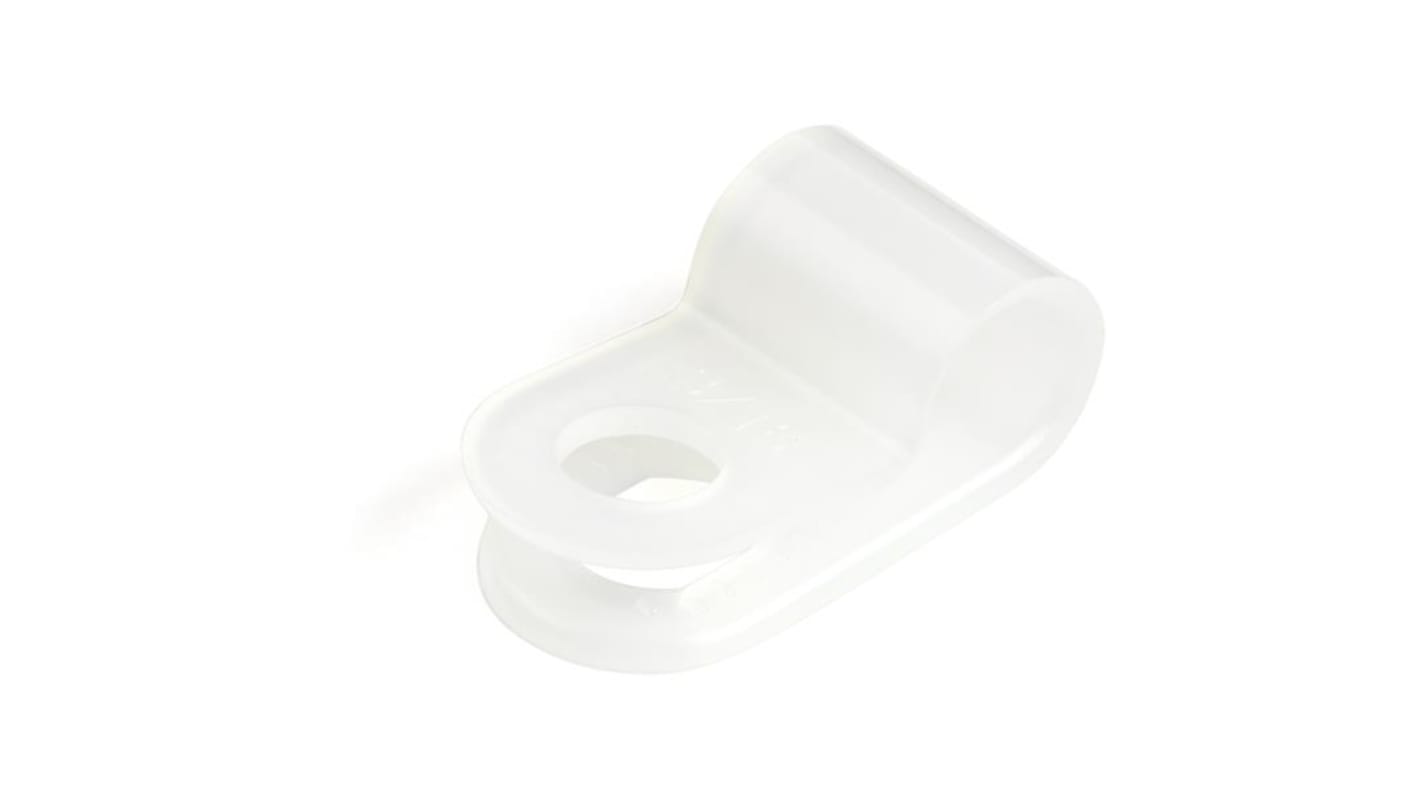 StarTech.com White Nylon Screw Mount Cable Clamps, 5mm Max. Bundle