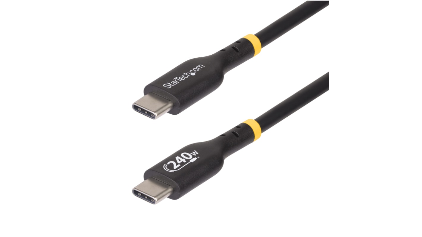 StarTech.com USB 2.0, Male USB C to Male USB C, 480Mbps, 1m