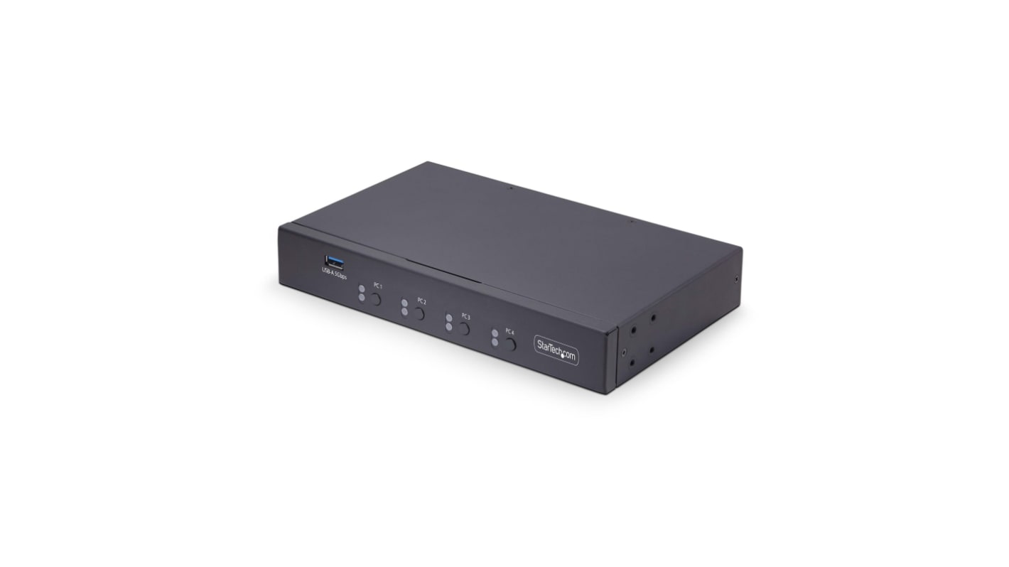 StarTech.com 4 Port 0 USB KVM Switch, 3.5 mm Stereo