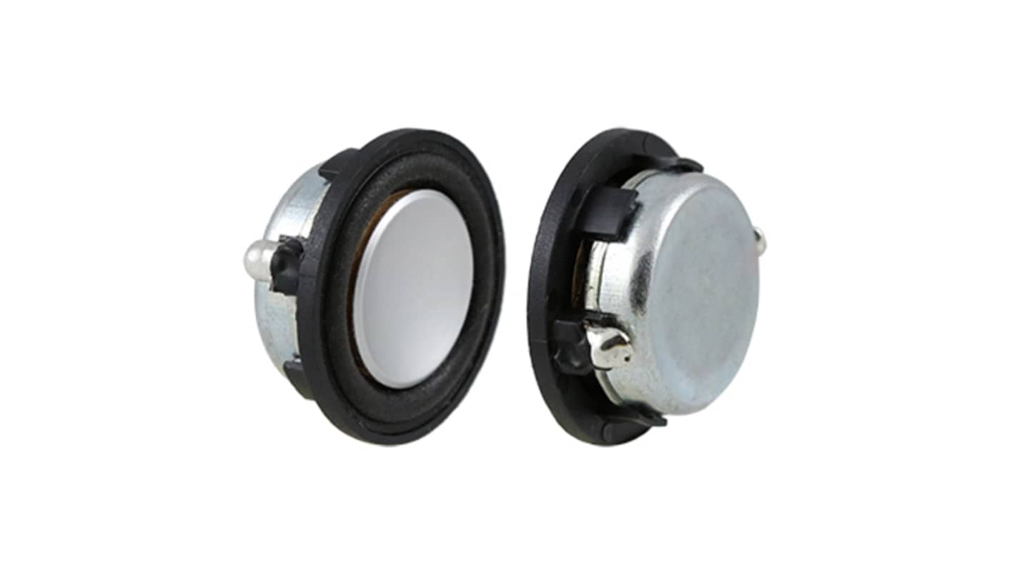 RS PRO 8Ω 2W Miniature Speaker 28mm Dia. , 28 x 11mm
