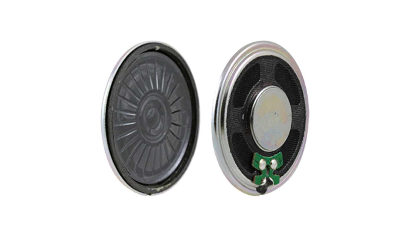 RS PRO 16Ω 0.5W Miniature Speaker 40mm Dia. , 40 x 5mm