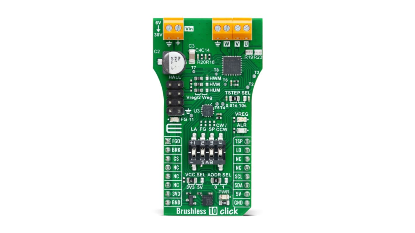 MikroElektronika Add-On Board BLDC Motor for TC78B016FTG for MikroBUS Socket