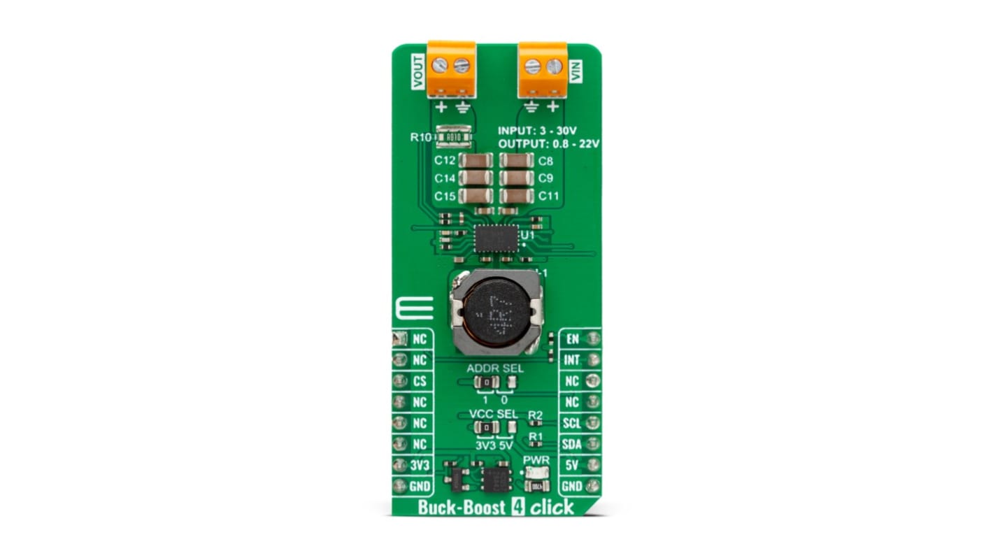 MikroElektronika 昇降圧デモボード, 開発ボード, バック / ブーストコントローラ, MikroBUSソケット 用, MIKROE-5924