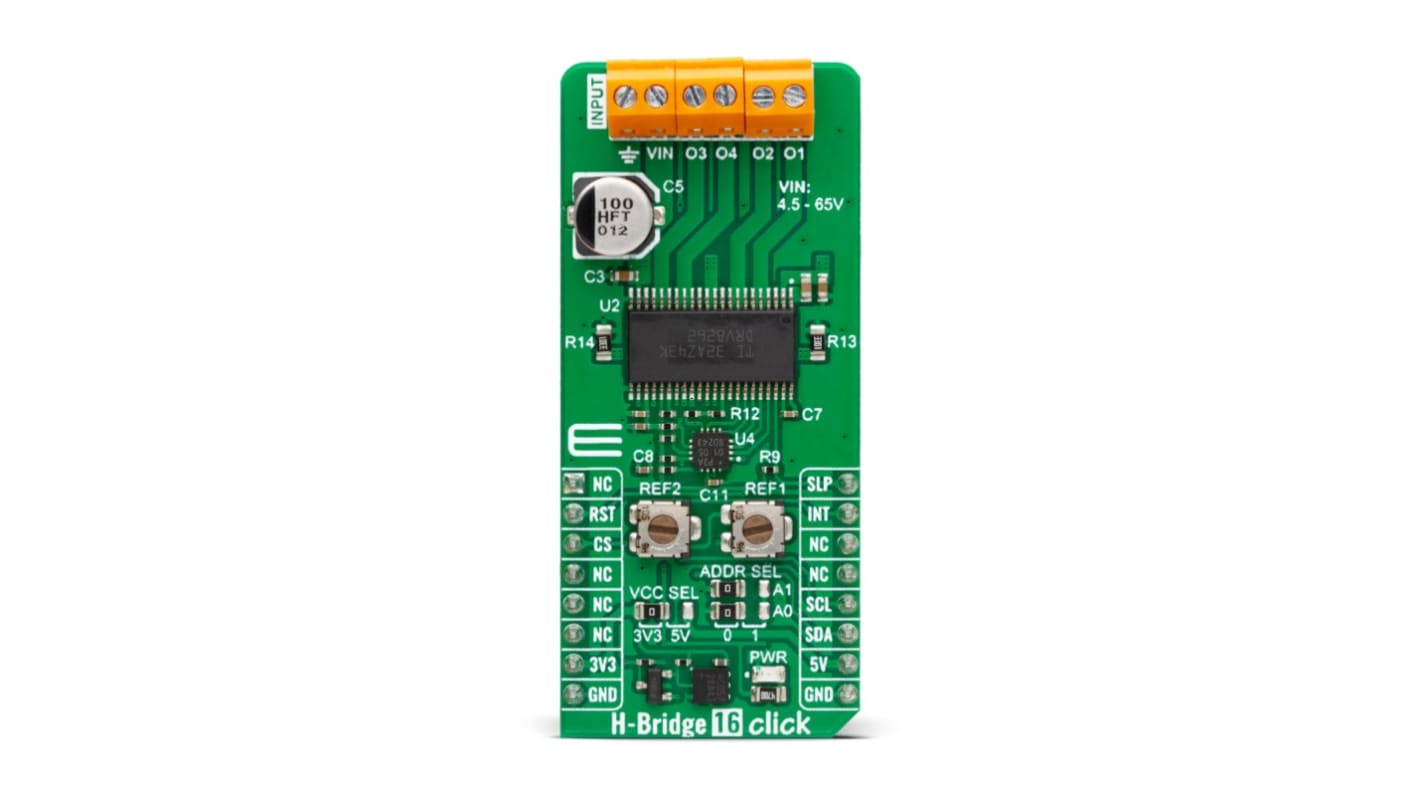 MikroElektronika 電源,モーター / ロボティクス開発ツール, 開発ボード, ハーフブリッジドライバ, MikroBUSソケット 用, MIKROE-5926