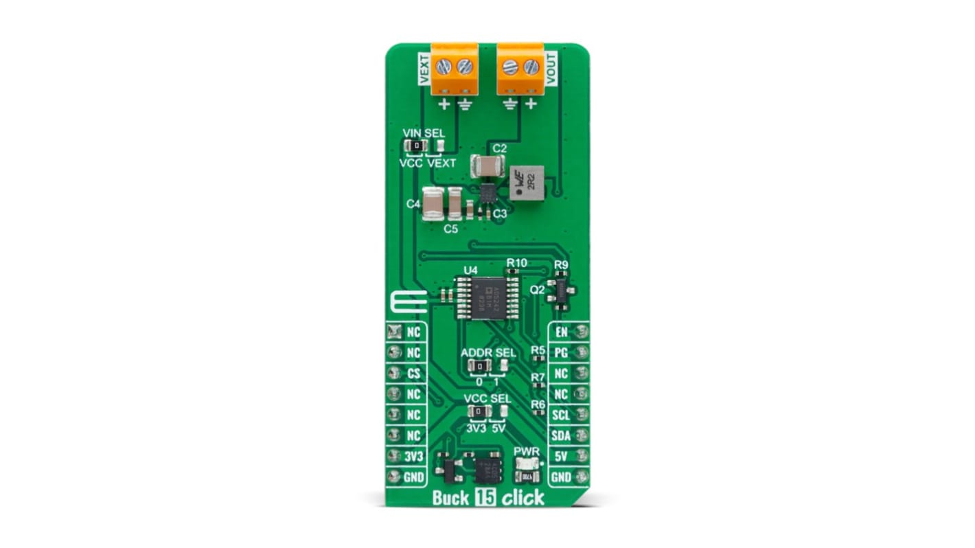 MikroElektronika 降圧コンバータ評価ボード, 開発ボード, バックコントローラ, MikroBUSソケット 用, MIKROE-6044