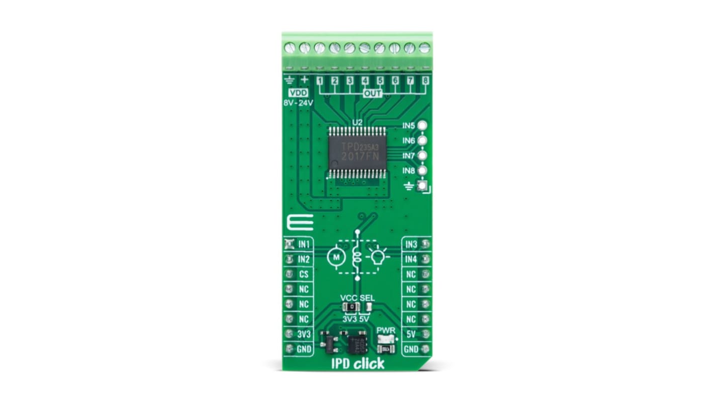 MikroElektronika TPD2017FN Relaisplatine, Add-On Board Relais