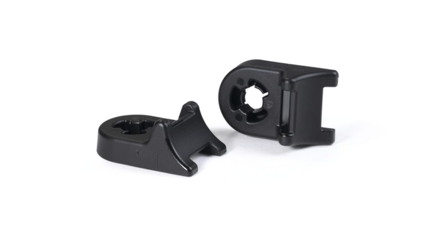 HellermannTyton Black Cable Tie Mount 23.9 mm x 38mm, 13.5mm Max. Cable Tie Width