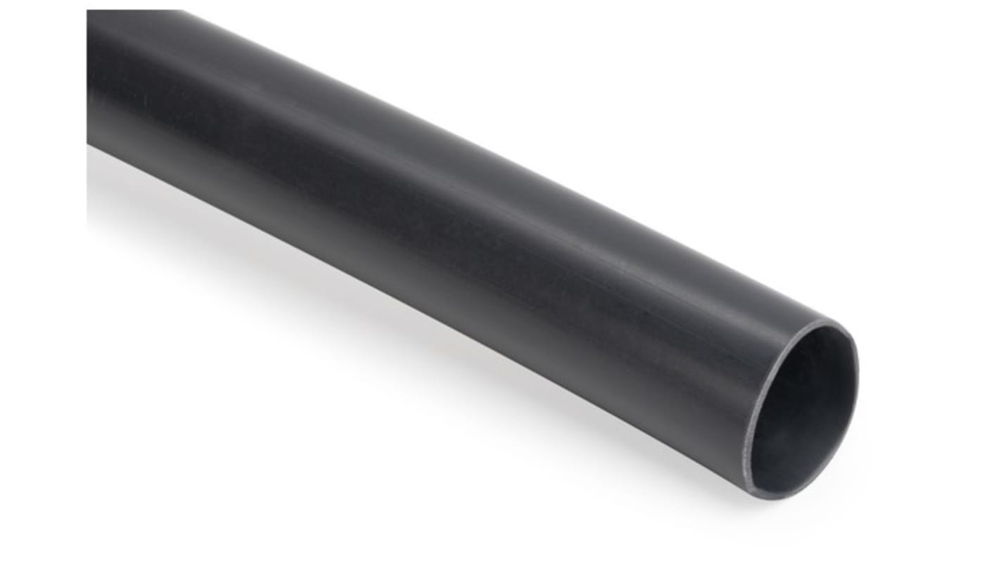 HellermannTyton Adhesive Lined Heat Shrink Tubing, Black 17.8mm Sleeve Dia. x 1.2m Length 4:1 Ratio, TX46 Series