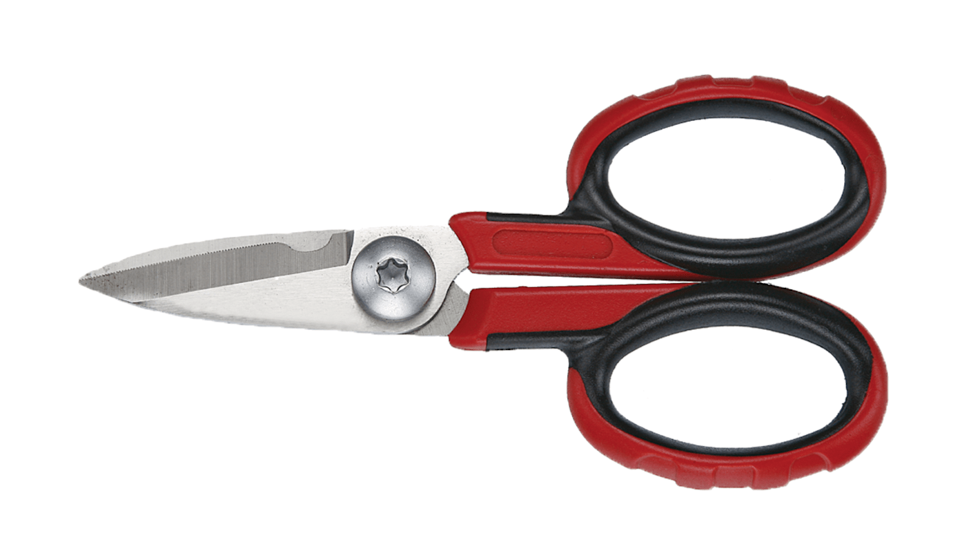 Teng ToolsHandwerkerschere Werkzeugstahl, Edelstahl 5,5 Zoll-Klinge, Zweikomponenten-Griffe-Griff