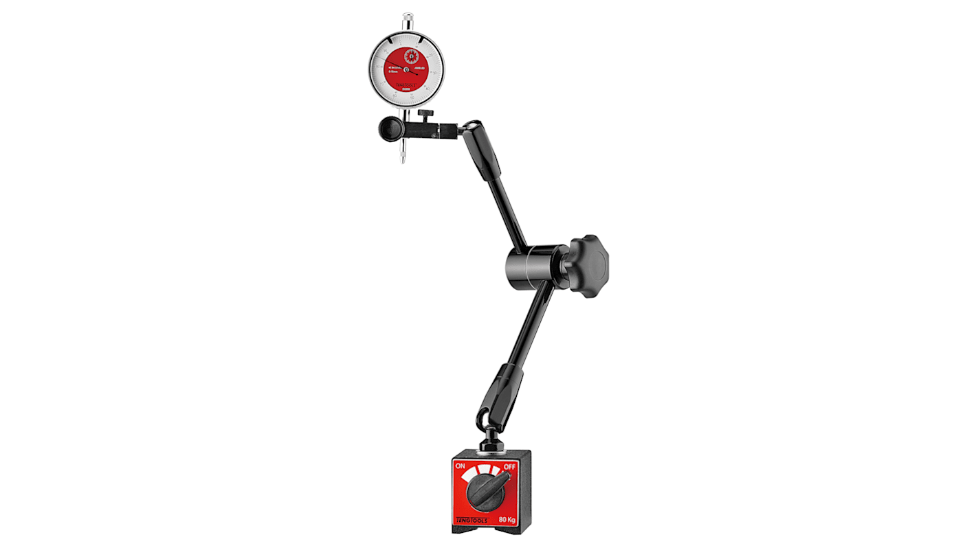 Teng Tools DGMMMetric Dial Indicator, 0 → 10 mm Measurement Range, 0.01 Resolution , 10 mm Accuracy