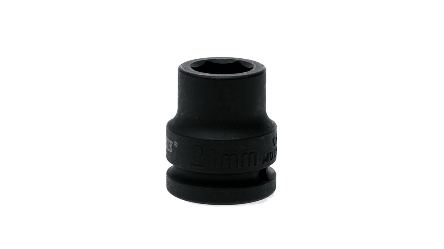Teng Tools 21mm, 3/4 Drive Impact Socket, 50 mm length