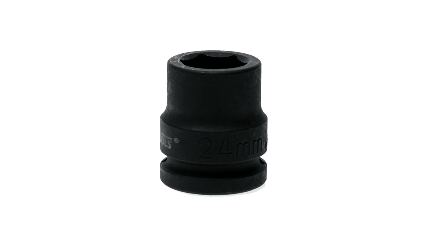 Teng Tools 24mm, 3/4 Drive Impact Socket, 50 mm length