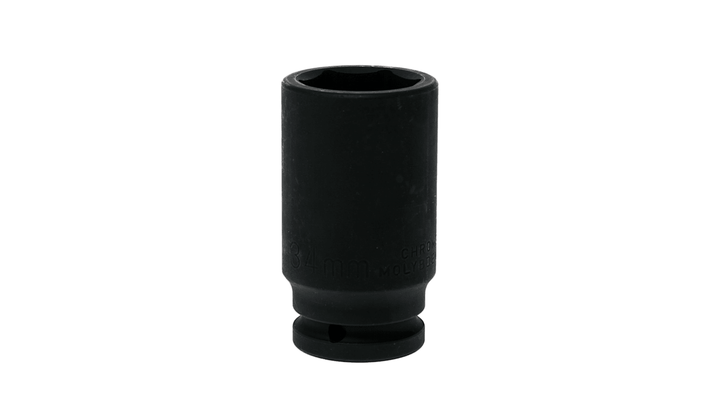 Teng Tools 34mm, 3/4 Drive Impact Socket, 95 mm length
