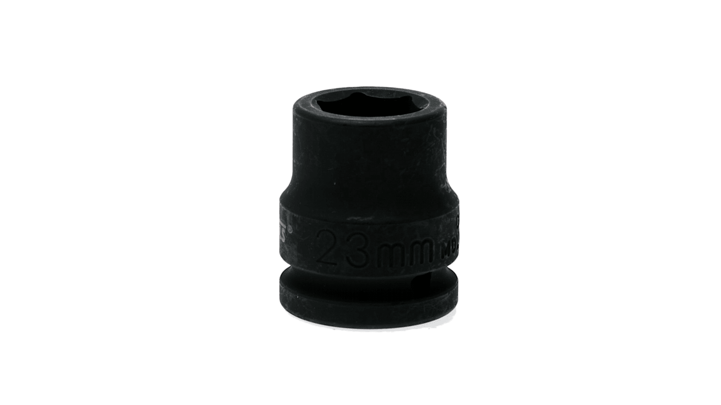 Teng Tools 23mm, 3/4 Drive Impact Socket, 50 mm length