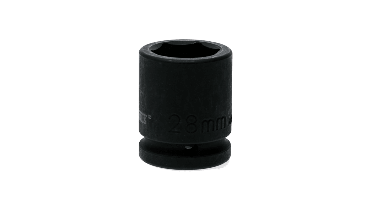 Teng Tools 28mm, 3/4 Drive Impact Socket, 54 mm length