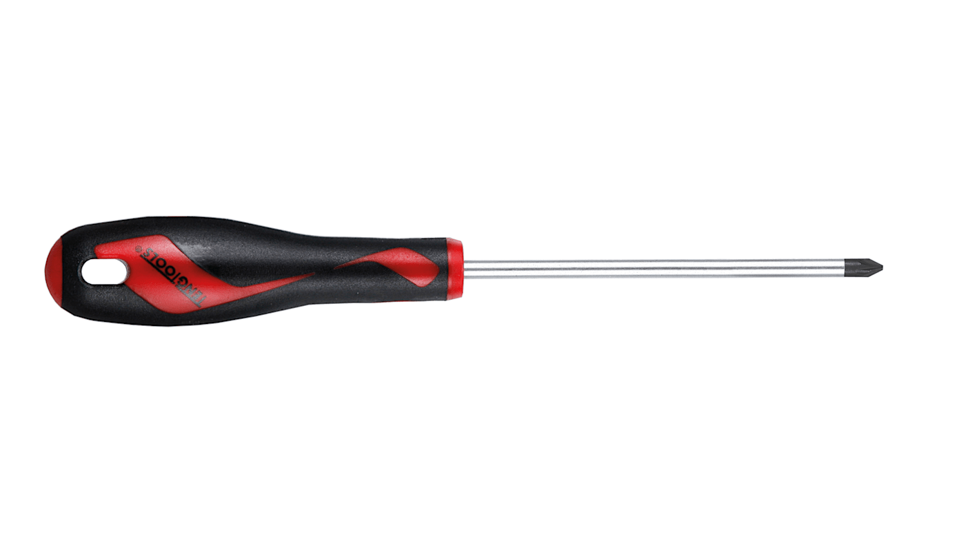 Teng Tools Pozidriv  Screwdriver, PZ2 Tip, 100 mm Blade, 216 mm Overall