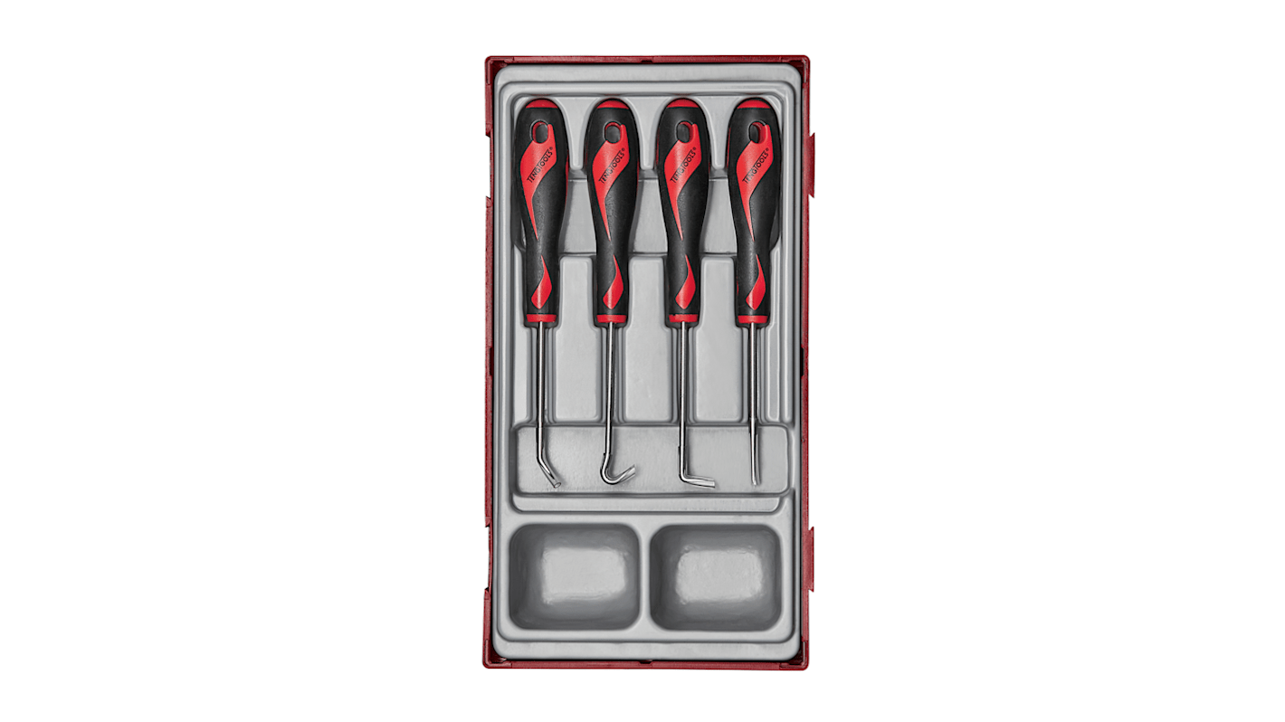 Teng Tools 挂钩和拔取套件钩子和拾取器套件, 4件套, 托盘装
