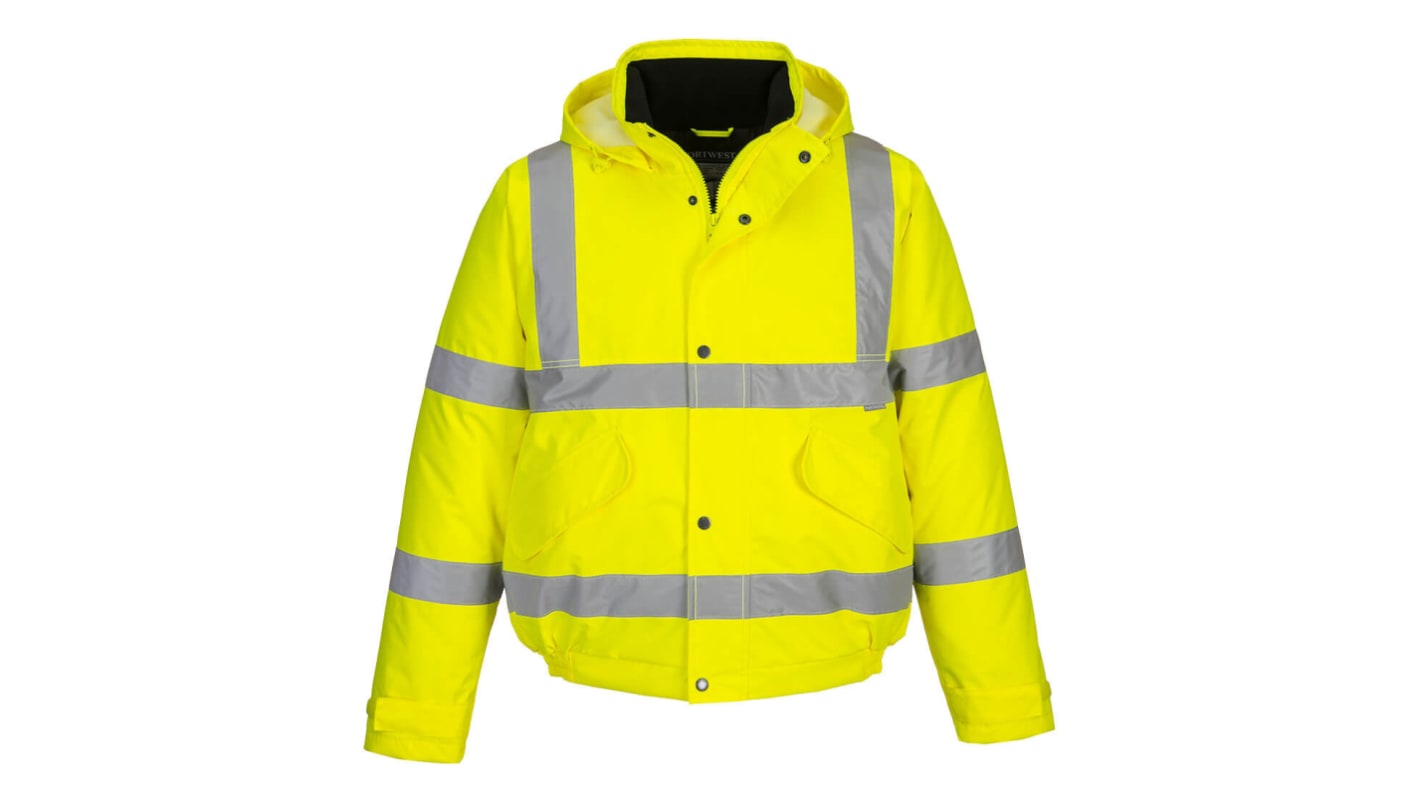 Portwest S463 Yellow Unisex Hi Vis Bomber Jacket, XXL