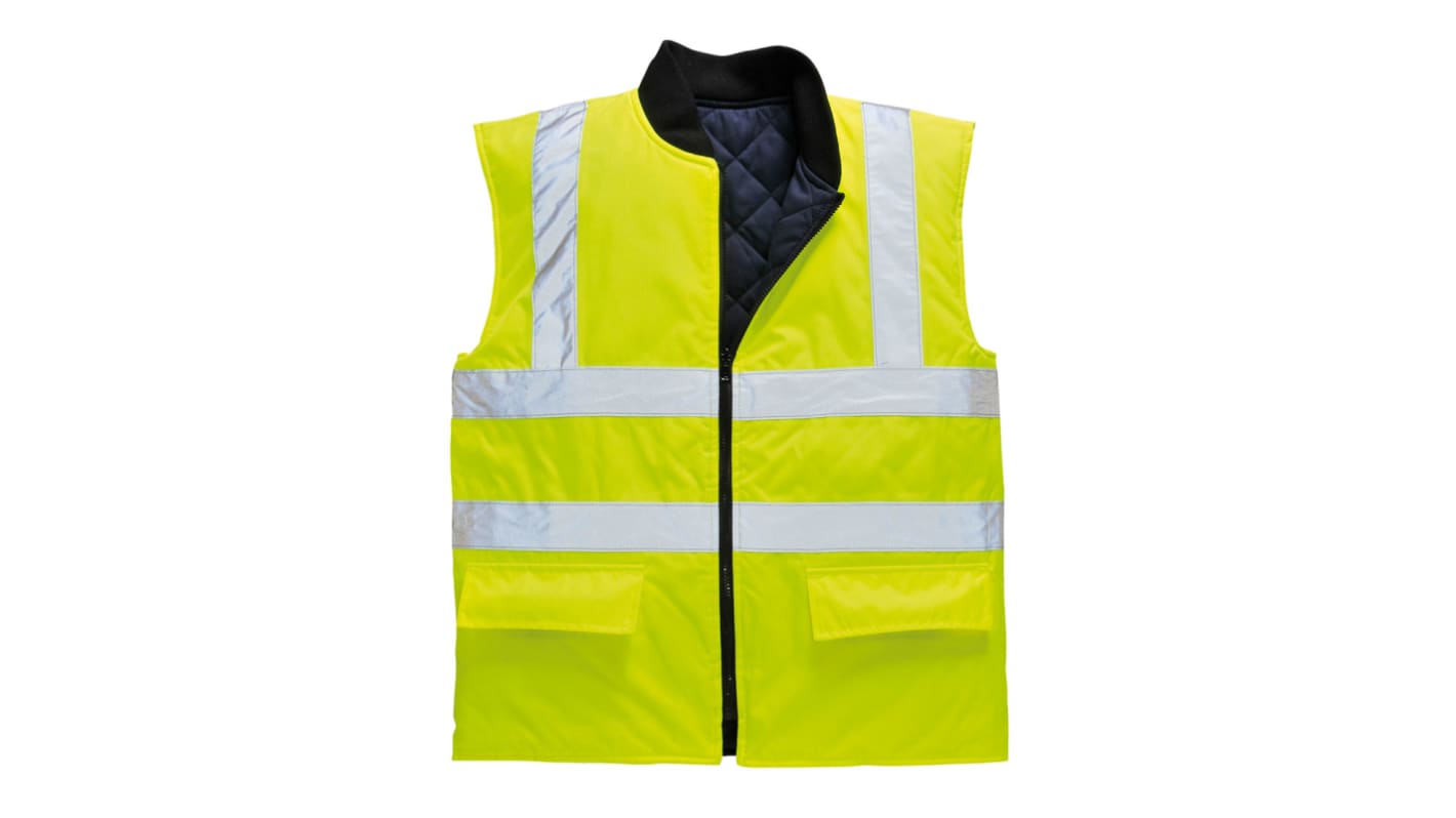 Chaleco acolchado de alta visibilidad Unisex Portwest de color Amarillo, talla XL