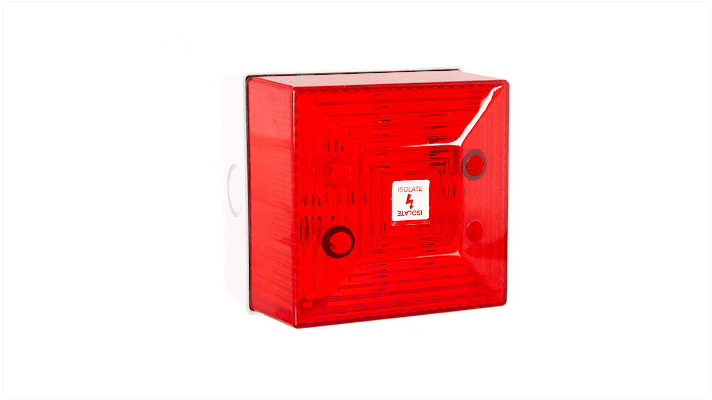 Clifford & Snell FL40 Series Red Flashing Beacon, 24 V dc, Wall Mount, Xenon Bulb, IP65