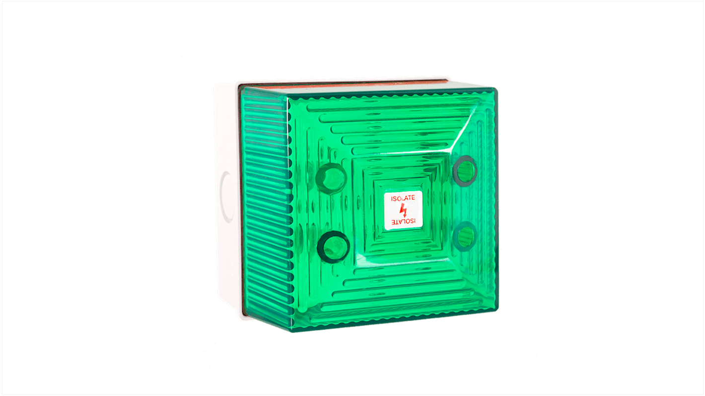 Clifford & Snell 绿色闪光氙气警示灯, 24 V 直流, 壁挂式安装, IP65