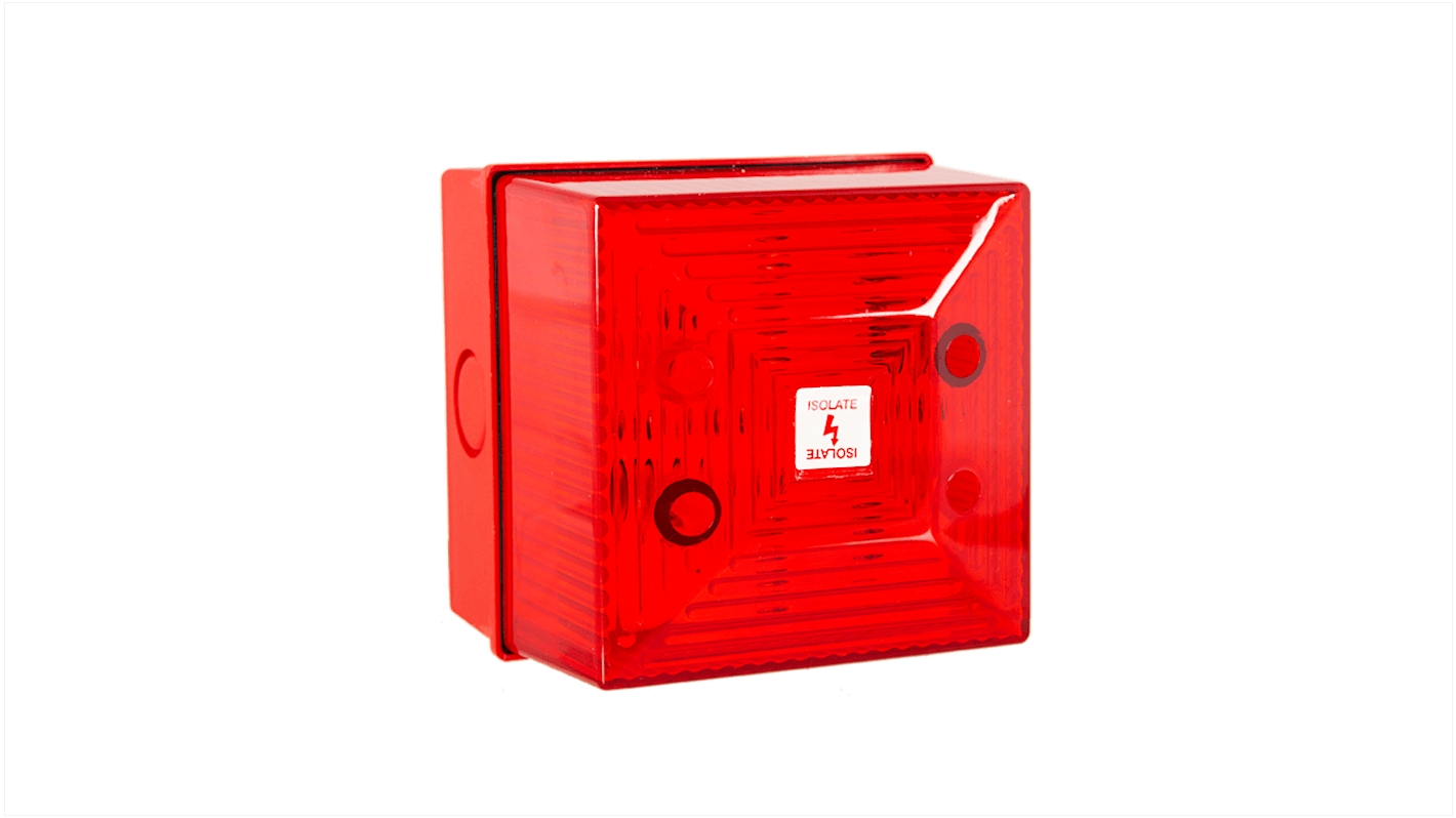 Clifford & Snell 红色闪光LED警示灯, 24 V 直流, 壁挂式安装, IP65