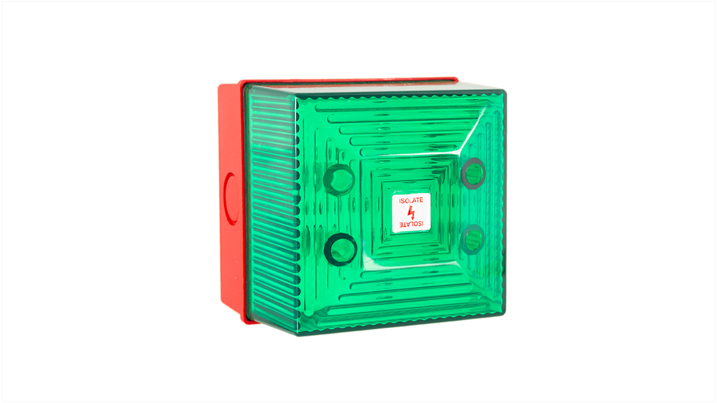 Clifford & Snell 绿色闪光LED警示灯, 24 V 直流, 壁挂式安装, IP65