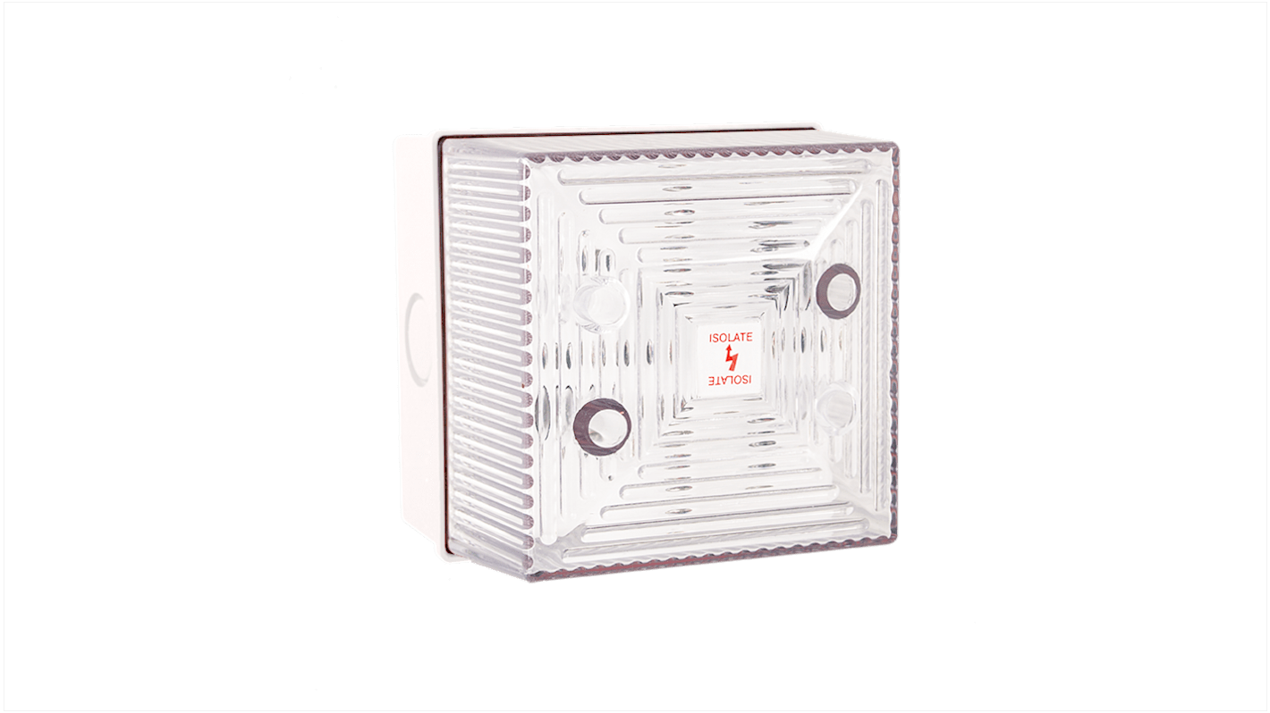 Clifford & Snell FL40 Series Clear Flashing Beacon, 48 V dc, Wall Mount, Xenon Bulb, IP65