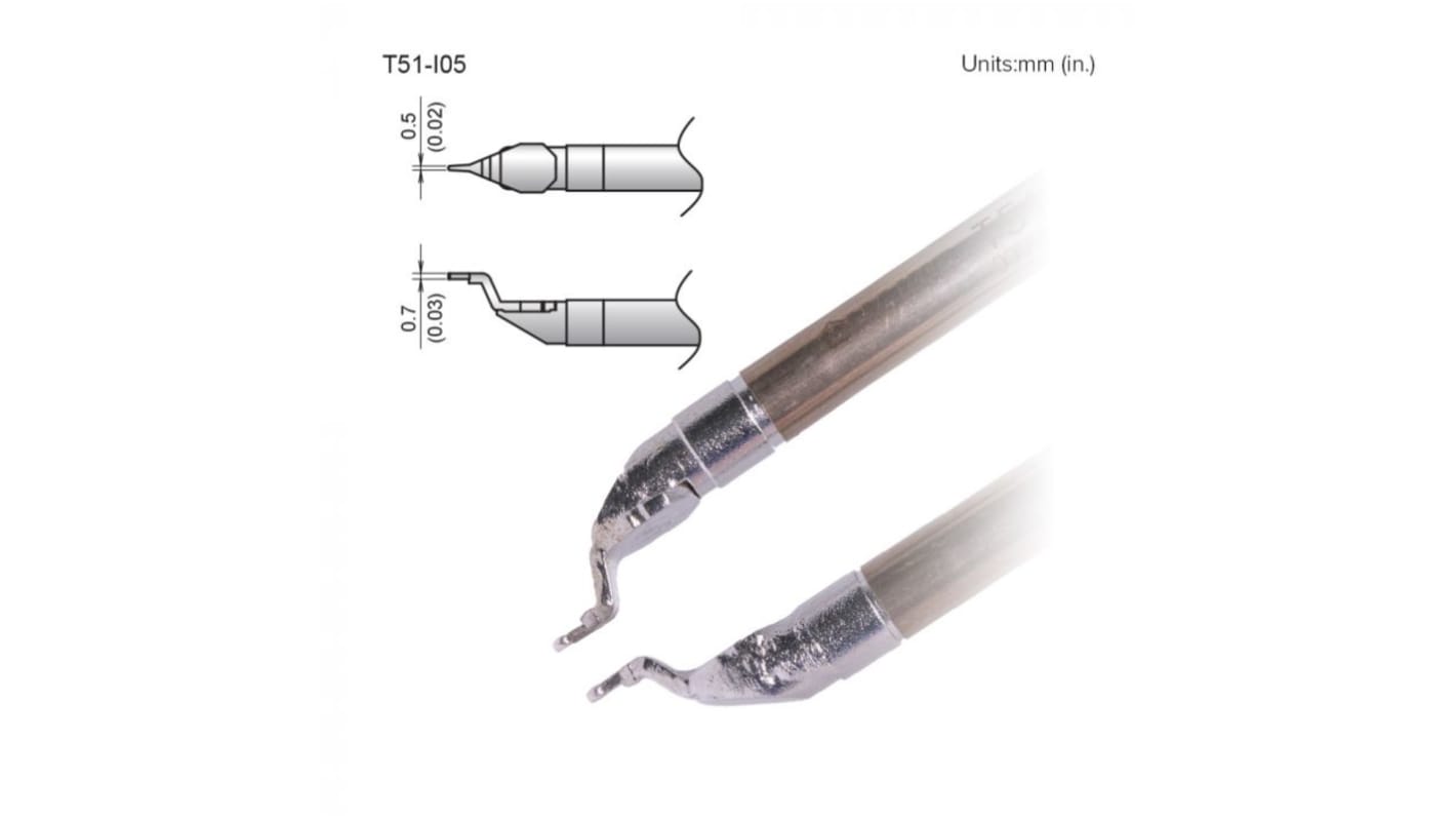 Hakko Loddespids FX-9705 0.5 mm, 0,7 mm Mikrofin, til FX-9705