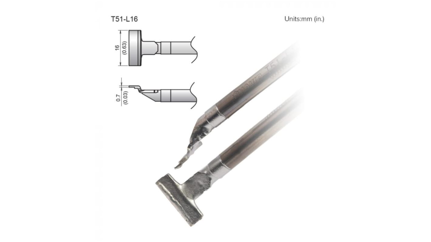 Hakko FX-9705 0.7 mm, 16 mm Soldering Iron Tip for use with FX-9705