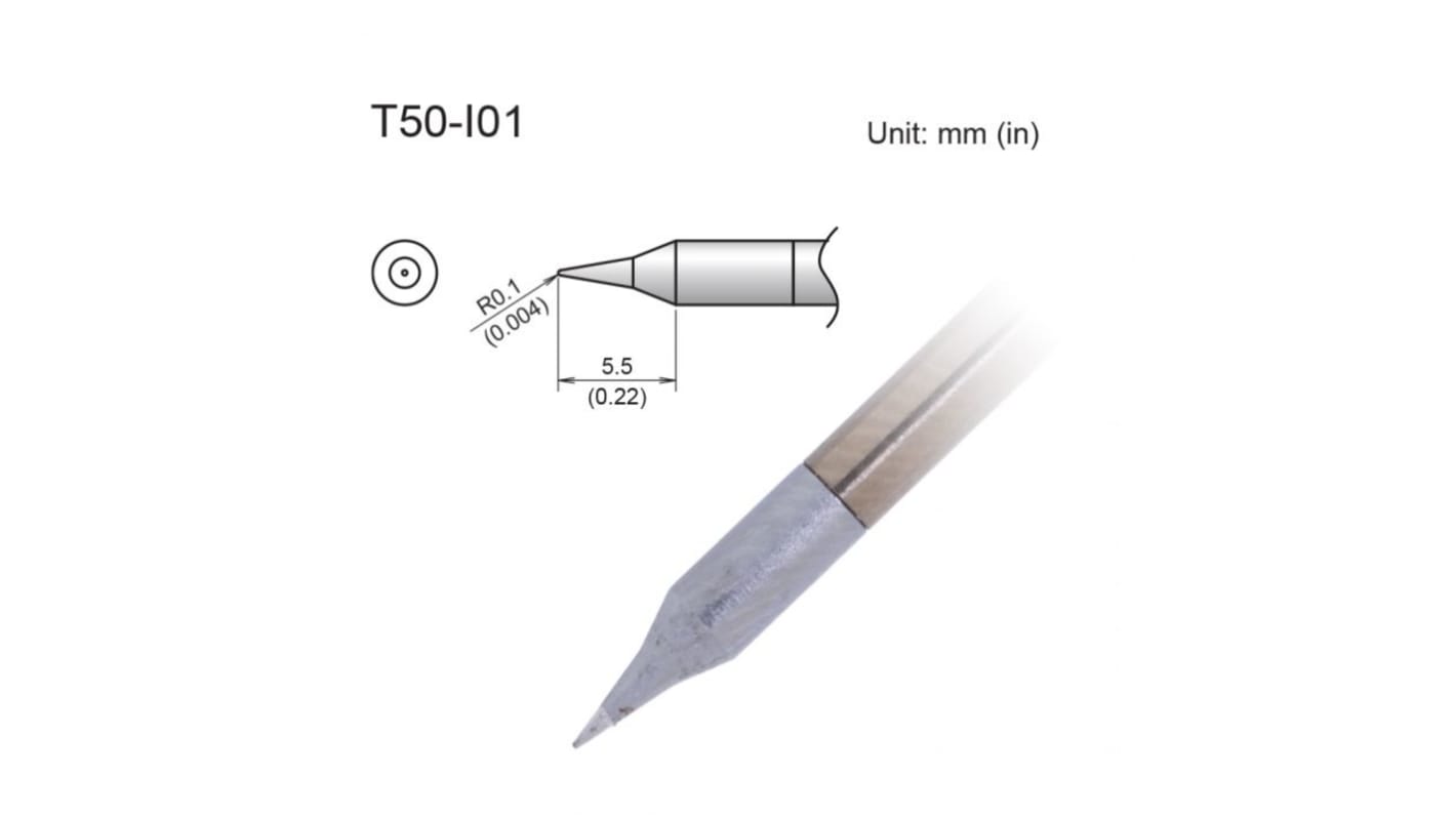 Hakko FX9703 0.1 mm Micro Fine Soldering Iron Tip for use with FX9703