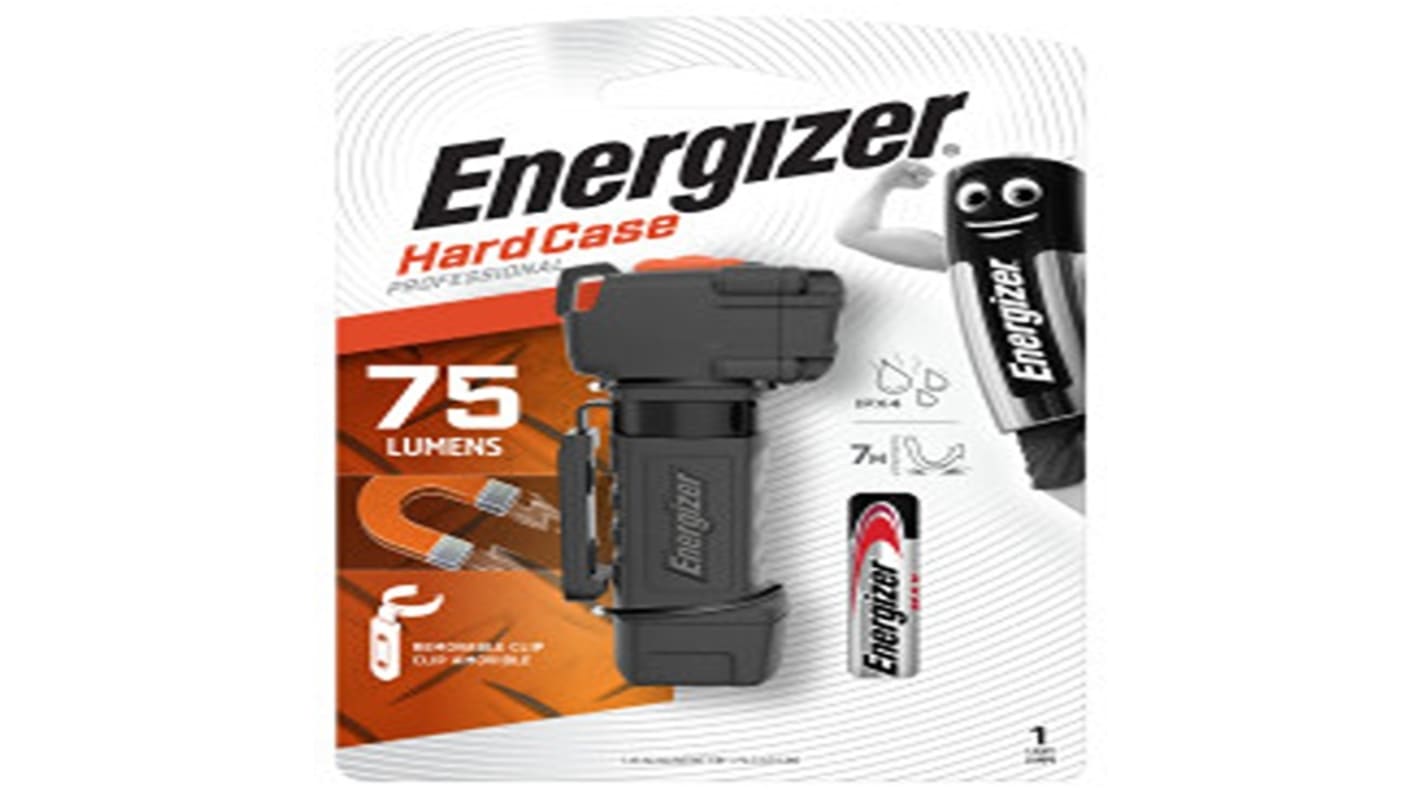 Energizer 手电筒, 75 流明, LED, 黑色, HCMU11