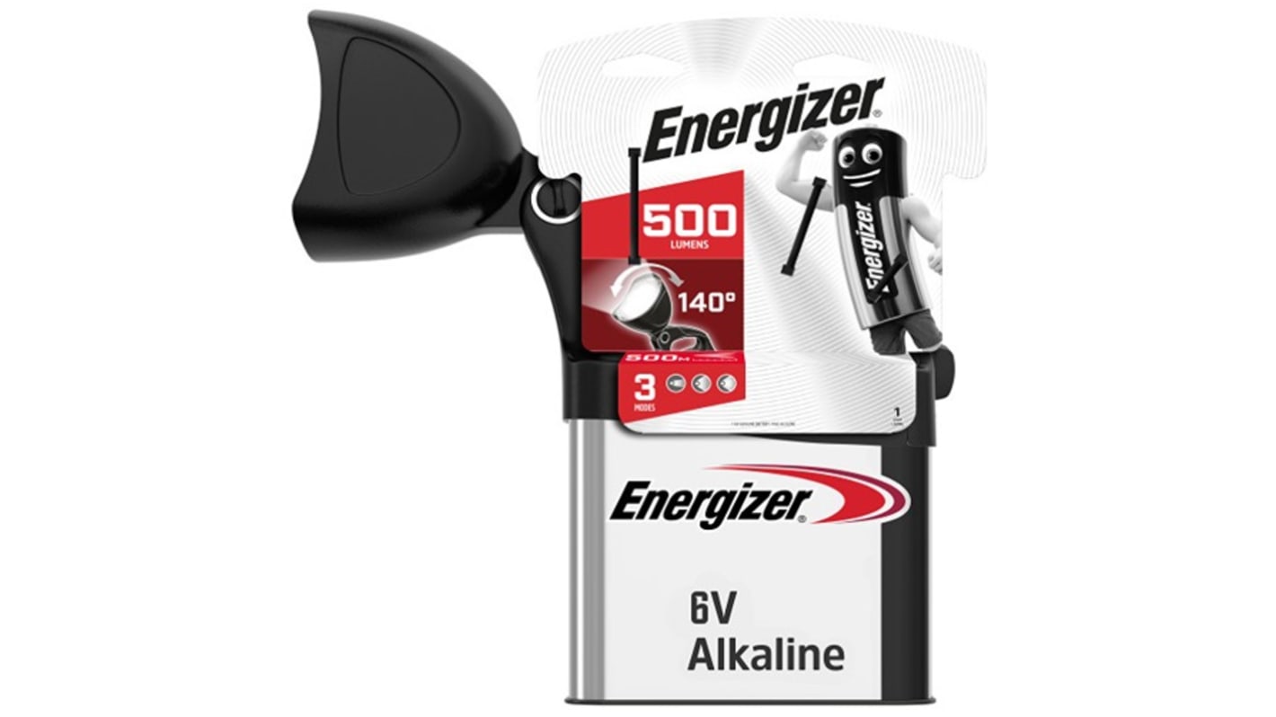 Energizer 手电筒, 500 流明, LED, 黑色, GRD1LB6