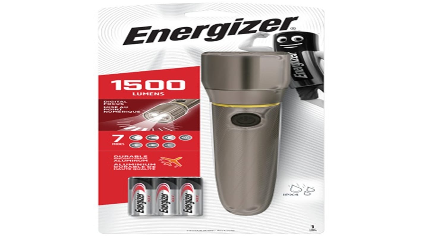 Energizer LED Torch Grey 1500 Lumens
