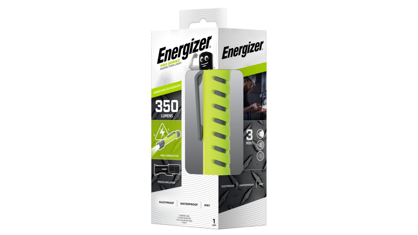 Energizer LED Torch Green - Rechargeable 350 Lumens