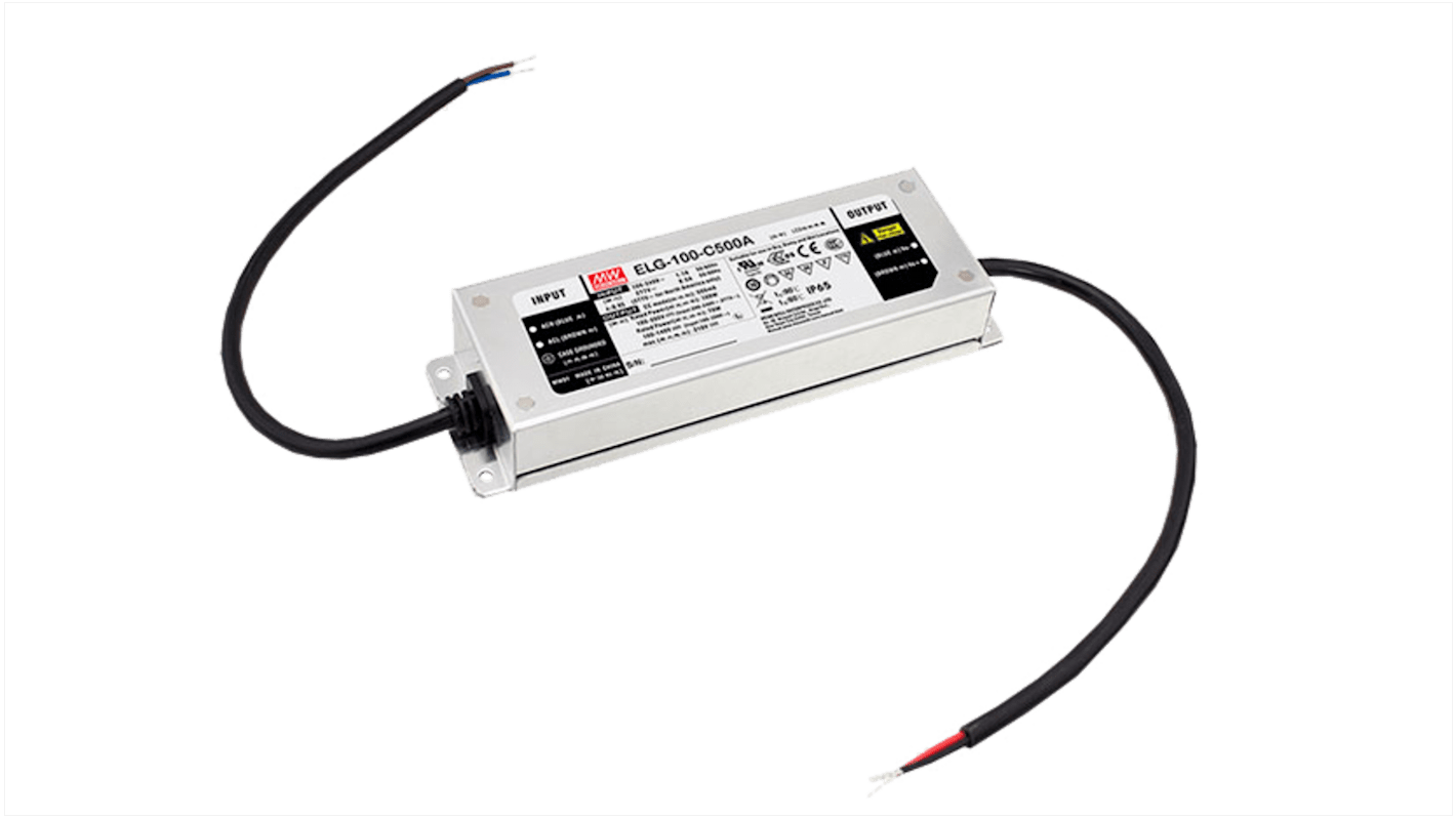 Sterownik LED napięcie wyjciowe: 286V 350mA napięcie wejściowe: 100 do 305 V stabilizowany prądowo 100W MEAN WELL