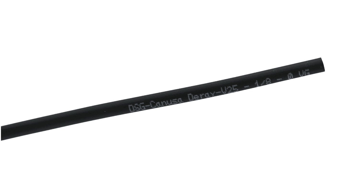 Gaine thermorétractable DSG-Canusa, Noir rétreint 2:1