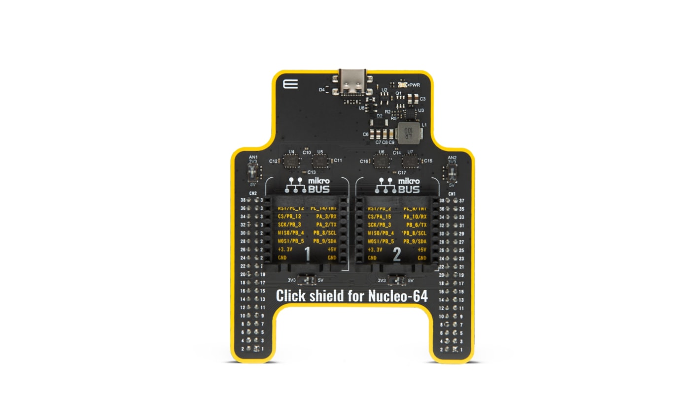Brand-Rex STM32单片机开发板, Click Shield For Nucleo-64