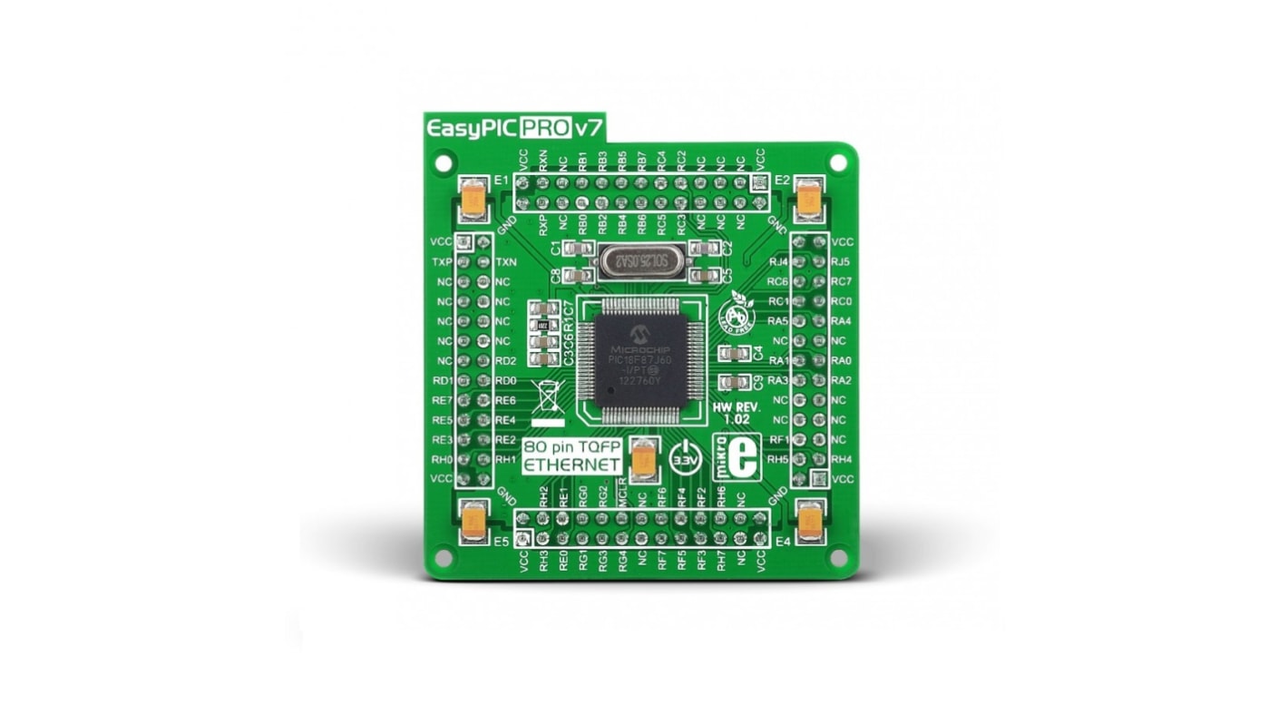 Brand-Rex EasyPIC PRO v7 PIC18F87J60 MCU Card Microcontroller MCU Card MIKROE-1000