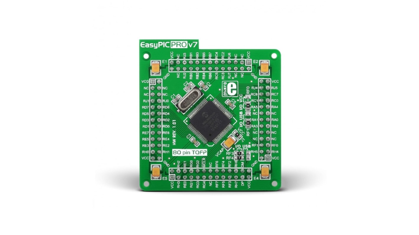 Brand-Rex EasyPIC PRO v7 PIC18F8722 MCU Card NanoWatt MCU Card MIKROE-998